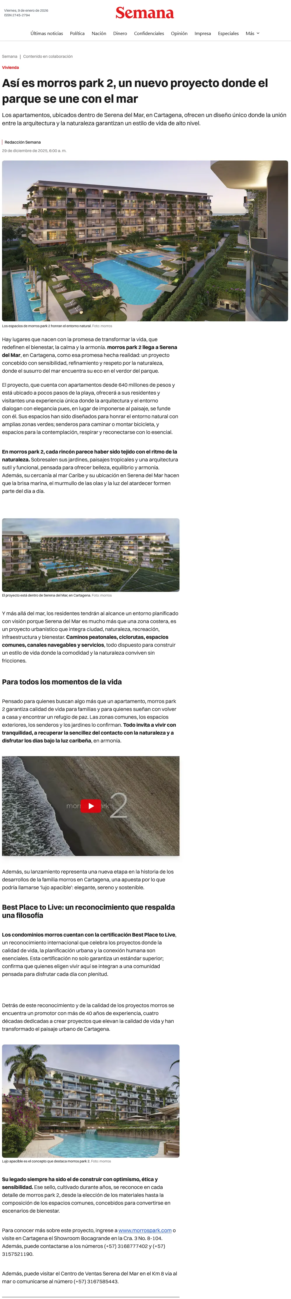 Así es morros park 2, un nuevo proyecto donde el parque se une con el mar